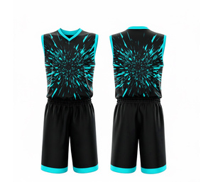 Professional Basketball Uniform Sublimated Jersey Shorts Custom Design for Dry Breathable Polyester For <b>Men</b> Women - Product Image 1