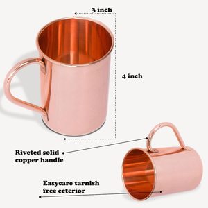 Taza Moscow Mule de Cobre Puro, Hecha a Mano, 100% Cobre, Vajilla Artesanal, Elegante Vaso para Cócteles, Regalo para Mujeres y Hombres - Product Image 6