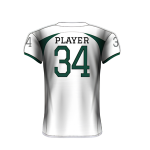 Maillot de football américain personnalisé, uniforme sportif imprimé, manches courtes, col en V, t-shirt de joueur, 100% polyester, évacuation de l'humidité - Product Image 2