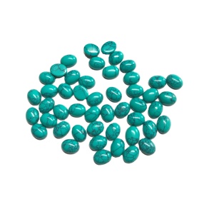 Venta al por mayor 7x9mm AAA alta calidad sintético turquesa suelta ovalada cabujón piedras preciosas buen color con certificado IGI - Product Image 4