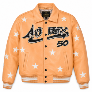 Veste Aviateur FURAT LEATHERS OEM pour Hommes, Col Montant, Fermeture Éclair Avant, Doublure en Polyester Respirant, Vêtement Casual d'Automne pour Hommes - Product Image 1