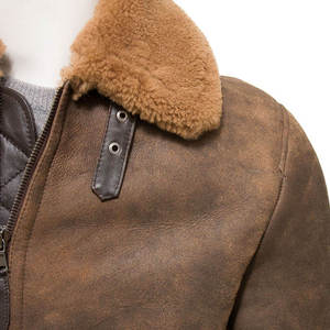 Veste en cuir véritable et toile personnalisable pour homme, style streetwear hivernal, imperméable, respirante, en tissu léger, qualité supérieure - Product Image 5