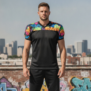 Uniforme de fútbol americano sublimado a medida, pantalones elásticos de spandex integrados, ropa de equipo, ropa deportiva que absorbe la humedad, proveedor. - Product Image 5