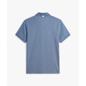 Polo d'entreprise OEM pour homme, bleu chiné, respirant, décontracté, uniforme professionnel, en coton doux et respirant - Product Image 2