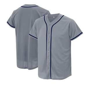Maillot de baseball personnalisé imprimé par sublimation, manches courtes, respirant, anti-UV, séchage rapide, anti-bactérien, unisexe adulte, pour le jeu/l'entraînement - Product Image 4
