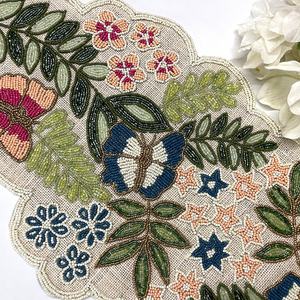 Handmade Embroidery Beaded <b>Table</b> <b>Runner</b> for <b>Dining</b> <b>Table</b> Centerpiece Wedding Party Hotel and Event Decoration at low cost - Product Image 5