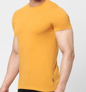 Camiseta de Algodón Lisa para Hombre, Transpirable, Corte Regular, Cuello Redondo, Manga Corta, Estilo Casual para Usar en la Calle, OEM ODM - Product Image 4