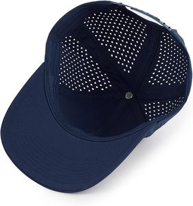 หมวกแก๊ปสีน้ำเงินกรมท่า 6 แผง แบบ Snapback ตาข่ายระบายอากาศได้ดี ปรับขนาดได้ เหมาะสำหรับกิจกรรมกลางแจ้ง สวมใส่ได้ทั้งชายและหญิง ฤดูใบไม้ผลิ ฤดูร้อน สำหรับผู้ใหญ่ - Product Image 3