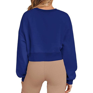 Sudadera Corta de Otoño para Mujer, Personalizada, con Capucha, 100% Algodón Felpa, 360g, Manga Larga, Alta Calidad, para Gimnasio - Product Image 6