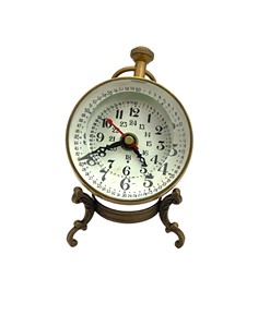 Luxury Handmade Brass Desk <b>Clock</b> with Lens Compass Vintage Nautical Office Decor by Tajdaar Handicraft - Product Image 2