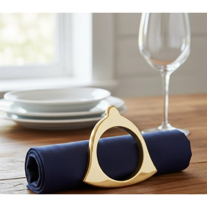Anneau de serviette hexagonal plaqué or fantaisie, porte-serviette géométrique moderne pour femmes, décoration de table à manger, fournitures de mariage - Product Image 5