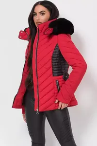 <b>Women's</b> Waterproof Hooded Winter Ultra <b>Lightweight</b> Packable Cotton Filled <b>Parka</b> Jacket - Product Image 3