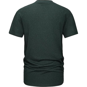 เสื้อยืดลำลองผู้ชาย ผลิตในปากีสถาน ทำจากผ้าโพลีเอสเตอร์/คอตตอนถักเนื้อนุ่ม ทรงปกติ ยับยาก แห้งเร็ว - Product Image 6