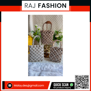 Premium Metallic Woven Potli Bag with Handmade Texture Design for Women Fashion - Product Image 2