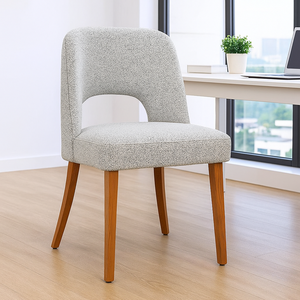 Hot Selling Simple Solid Wood Fabric Dining <b>Chair</b> Modern Nordic Design for Home <b>Restaurant</b> Hotel Apartment Use - Product Image 2