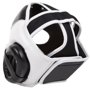 Full Face Boxing Head Guard Leather MMA Taekwondo Kickboxing Sparring Helmet Adjustable Breathable Protection - Product Image 5