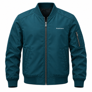 Chaqueta Bomber Básica de Moda para Hombre, Chaqueta de Invierno de Tela de Alta Calidad con Cuello Alto - Product Image 3