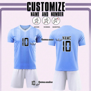 Tenue de football de qualité supérieure, maillot d'équipe personnalisé par sublimation, short respirant 100% polyester, protection UV, kit de football professionnel - Product Image 3