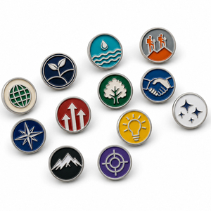Pin de solapa personalizado de aleación de zinc con diseño de billete de dólar, broche de moneda, insignias, pin esmaltado con motivos financieros, bancarios y de acciones para regalos de empresa - Product Image 3