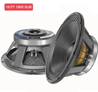 Subwoofer Profesional Sweton de 18 Pulgadas y 3600W, Sistema de Bajos con Reflector de Bajos, Carcasa de Aluminio Fundido a Presión