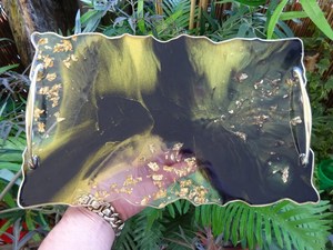 Epoxy Resin <b>tray</b> - Handmade / <b>Trinket</b> <b>Tray</b> / Serving <b>Tray</b> / Home Deco / Gift Idea - Product Image 2