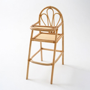 Sillas de alimentación para muñecas hechas a mano, sillas altas de ratán de gran calidad, juguetes intelectuales para niños pequeños - Product Image 6