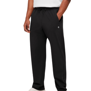 Pantalon de jogging hybride pour homme, coupe classique, noir, extensible, doux, pour la gym, l'entraînement, le sport, décontracté - Product Image 4