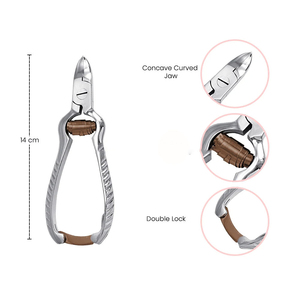 Coupe-ongles en acier inoxydable de qualité supérieure avec une large ouverture de mâchoire pour les ongles des orteils et des doigts - Utilisation en salon et pour les soins personnels - Product Image 5