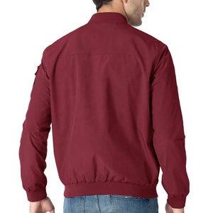 OEM Service Logo Windproof Windproof Coat Autumn Long Sleeve Casual Jacket Stand Collar Solid Breathable Bomber Jacket - Product Image 5