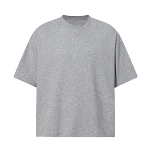 T-shirt de sport surdimensionné en tricot épais Spandex/Polyester, coupe ajustée, écologique, respirant, séchage rapide, style streetwear - Product Image 5