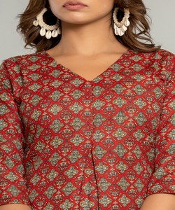 Haut en rayonne et coton à imprimé numérique, idéal pour le quotidien, prix de gros, vêtement ethnique, tissage Kurti - Product Image 2