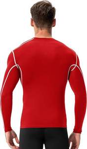 Men's Full Sleeve Compression Shirt Red White Green Quick Dry Sport Top Long Sleeve <b>Athletic</b> Wear - Product Image 3