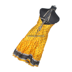 Fashion Women's Wear Vintage Silk Sari Casual <b>Spaghetti</b> <b>Long</b> Dress Ladies Elegant Dinner Gown Sleeveless Evening Gowns Women - Product Image 5