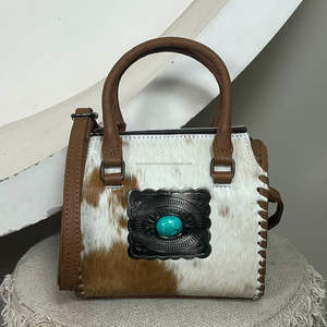 Nouveau Sac de Voyage Rapide en Cuir de Vachette Véritable 2026, Sac Unisexe Multi-usages Fait Main, Sacs Bandoulière avec Concho pour Homme et Femme - Product Image 6