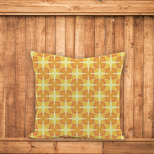 Modern Printed Geometric Pattern 100% Cotton Cushion Cover Washable Sustainable Anti- Custom Print Decorative Pillow Orange - Product Image 5