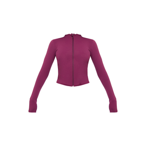 Custom Yoga <b>Jacket</b> Women Long Sleeve Athletic Gym Wear Performance Quick Dry Full Zip <b>Workout</b> Regular Fit - Product Image 6