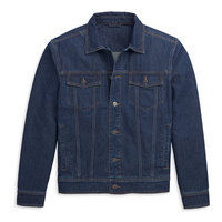 Profesyonel Regular Fit Erkek Kot Ceket Vintage Tarz Günlük Dış Mekan Nefes Alabilen Rüzgarlık Yazlık Kullanım Özelleştirilebilir