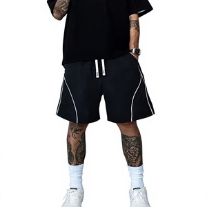 Men's Solid Lace Board Shorts Polyester/Cotton Digital Printed Quick Dry Elastic Waist Casual Swim Trunks Mid Rise Eco-Friendly - Product Image 1
