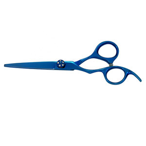 Ciseaux de coiffure professionnels pour gauchers, couleur personnalisée, acier inoxydable, manche moyen, précision et tranchant - Product Image 3