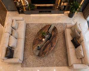 Shadow Canyon Epoxy Resin Oval <b>Coffee</b> <b>Table</b> Handmade Natural <b>Walnut</b> Wood Luxury Modern Statement Centerpiece Furniture - Product Image 5