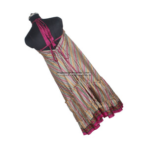 Sari / Saree / Shari, vêtements indiens et pakistanais, provenant d'Inde, style hippie bohème, vente en gros, nouveaux modèles vintage en soie. - Product Image 6