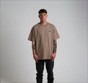 Camisas Formales de Manga Corta para Hombre, Personalizadas, de Alta Calidad, 100% Algodón, Hombros Caídos, Estilo Casual, Oversize, Camisetas de Algodón Grueso Personalizadas - Product Image 3