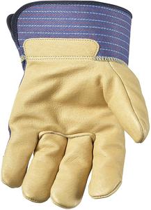 Cuero de piel de vaca dividido guantes de trabajo de los hombres de estilo personalizado guantes de seguridad de cuero - Product Image 3