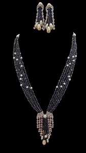 Perles de verre indiennes traditionnelles multicouches en verre soufflé pour la fabrication de bijoux Mala, haute qualité, multicolores, faites à la main, en vrac - Product Image 5