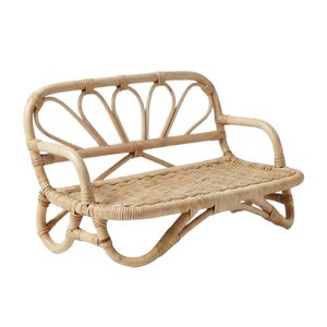 High Quality Woven Rattan Baby Doll <b>Sofa</b> For Playroom Decor Kids Toy <b>Cheap</b> Price Factory Direct Sale Hot Sale Toy - Product Image 2