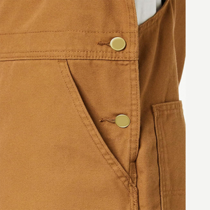 Combinaison de travail unisexe en coton, marron, confortable, durable, respirante, certifiée CE, ignifuge, vêtements de sécurité - Product Image 5