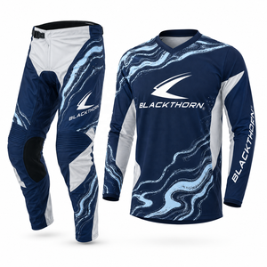 Conjunto de Jersey y Pantalones de Motocross Personalizados para Hombre, Resistentes al Viento, Manga Larga, Spandex/Poliéster, Equipación de Carreras de Motocicleta, Talla Adulto - Product Image 5