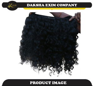 Haute qualité sans couture Double trame réel indien birman bouclés pur non transformé humain brut longueur instantanée 20 pouces Machine souple - Product Image 4