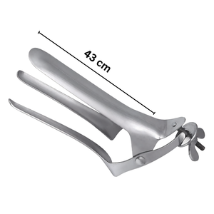 Espéculo Vaginal Polansky de 17 Pulgadas, 3 Hojas, Acero Inoxidable, Manual, Veterinario, Instrumento Quirúrgico Ortopédico para Animales Grandes - Product Image 3