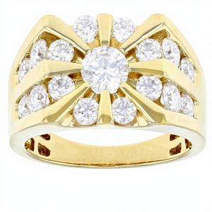 แหวนแต่งงานสีเงินสเตอร์ลิงประดับอัญมณีเซอร์โคเนียชุบโรเดียมแบบคลาสสิกสำหรับงานแต่งงานแหวนแต่งงานสีเงินแท้925สำหรับผู้ชาย - Product Image 2